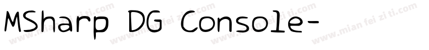 MSharp DG Console字体转换
